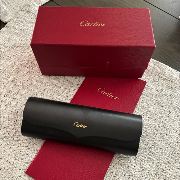 Authentic Cartier Black and Gold Sunglasses - Picture 13 of 14